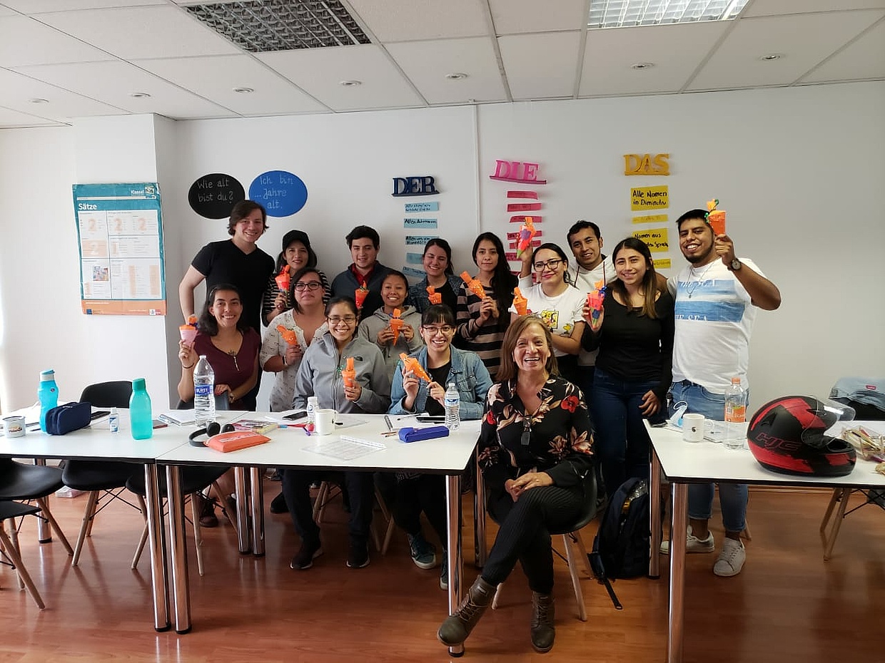 TalentOrange Pflegefachkräfte aus Mexiko lernen im Deutschkurs