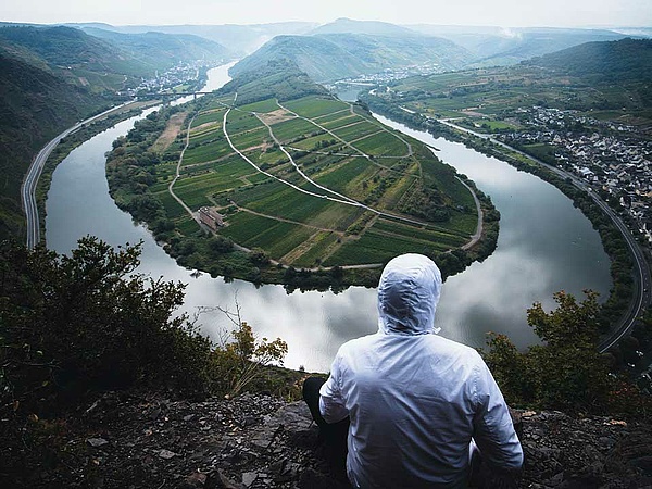 Perspective on the landscape in Germany